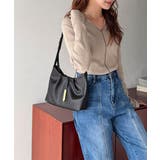 シンプルキレイめで高見えを叶える◎メタルパーツソフトシュリンクレザーバッグ | Classical Elf  | 詳細画像6 