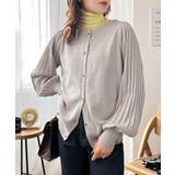 レトロな袖ぽわん。2way袖プリーツニットカーディガン | Classical Elf  | 詳細画像2 