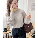 レトロな袖ぽわん。2way袖プリーツニットカーディガン | Classical Elf  | 詳細画像3 