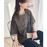 上品レース×スポーティMIXが旬。クロシェ風レースリブラインTシャツ。 | Classical Elf | 詳細画像7