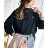 大人リラックススタイル。ワンポイント刺繍モックネック長袖Tシャツ(無地 ボーダー… | Classical Elf | 詳細画像25