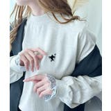 大人リラックススタイル。ワンポイント刺繍モックネック長袖Tシャツ(無地 ボーダー… | Classical Elf | 詳細画像37