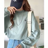大人リラックススタイル。ワンポイント刺繍モックネック長袖Tシャツ(無地 ボーダー… | Classical Elf | 詳細画像40