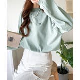 大人リラックススタイル。ワンポイント刺繍モックネック長袖Tシャツ(無地 ボーダー… | Classical Elf | 詳細画像43