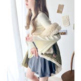 大人かわいいが実現できる。袖フレアハイネックニットプルオーバー（袖配色 無地 ボ… | Classical Elf  | 詳細画像5 