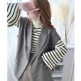 大人かわいいが実現できる。袖フレアハイネックニットプルオーバー（袖配色 無地 ボ… | Classical Elf  | 詳細画像7 