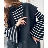 大人かわいいが実現できる。袖フレアハイネックニットプルオーバー（袖配色 無地 ボ… | Classical Elf  | 詳細画像15 