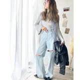 大人かわいいが実現できる。袖フレアハイネックニットプルオーバー（袖配色 無地 ボ… | Classical Elf  | 詳細画像18 