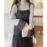 大人かわいいが実現できる。袖フレアハイネックニットプルオーバー（袖配色 無地 ボ… | Classical Elf  | 詳細画像22 