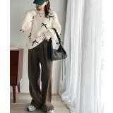 大人カジュアルに甘さをプラス。リボン付きシャギーニット | Classical Elf  | 詳細画像3 