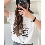 ホワイト | 上品さが魅力。フラワープリントグラフィック刺繍Tシャツ(半袖) | Classical Elf