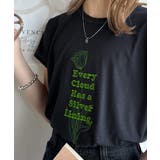 上品さが魅力。フラワープリントグラフィック刺繍Tシャツ(半袖) | Classical Elf | 詳細画像12