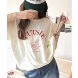 アイボリー | 毎日のスタイルを楽しく彩る。前後2way裾ドロストフルーツグラフィックTシャツ | Classical Elf