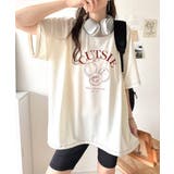 毎日のスタイルを楽しく彩る。前後2way裾ドロストフルーツグラフィックTシャツ | Classical Elf | 詳細画像7