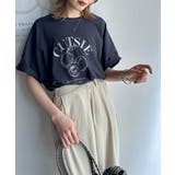 毎日のスタイルを楽しく彩る。前後2way裾ドロストフルーツグラフィックTシャツ | Classical Elf | 詳細画像14