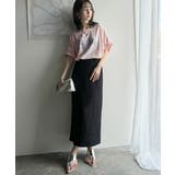 毎日のスタイルを楽しく彩る。前後2way裾ドロストフルーツグラフィックTシャツ | Classical Elf | 詳細画像24