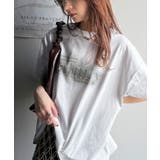ホワイト | 1枚で着映える。平和グラフィックスプレー風ロゴ半袖Tシャツ(オーバーサイズ) | Classical Elf