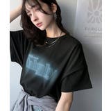 ブラック | 1枚で着映える。平和グラフィックスプレー風ロゴ半袖Tシャツ(オーバーサイズ) | Classical Elf