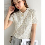 華やかな高級感を演出する。カットジャガード短丈Tシャツ(半袖) | Classical Elf | 詳細画像6