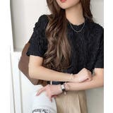 華やかな高級感を演出する。カットジャガード短丈Tシャツ(半袖) | Classical Elf | 詳細画像14