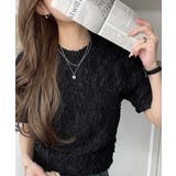 華やかな高級感を演出する。カットジャガード短丈Tシャツ(半袖) | Classical Elf | 詳細画像19