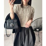 華やかな高級感を演出する。カットジャガード短丈Tシャツ(半袖) | Classical Elf | 詳細画像34