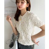 華やかな高級感を演出する。カットジャガード短丈Tシャツ(半袖) | Classical Elf | 詳細画像3