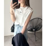 接触冷感♪大人カジュアルを格上げ!胸元ワンポイント刺繍ノースリーブトップ | Classical Elf | 詳細画像7