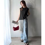 接触冷感♪大人カジュアルを格上げ!胸元ワンポイント刺繍ノースリーブトップ | Classical Elf | 詳細画像14