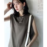 接触冷感♪大人カジュアルを格上げ!胸元ワンポイント刺繍ノースリーブトップ | Classical Elf | 詳細画像26