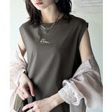 接触冷感♪大人カジュアルを格上げ!胸元ワンポイント刺繍ノースリーブトップ | Classical Elf | 詳細画像29