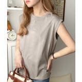 接触冷感♪大人カジュアルを格上げ!胸元ワンポイント刺繍ノースリーブトップ | Classical Elf | 詳細画像32