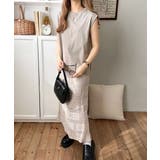 接触冷感♪大人カジュアルを格上げ!胸元ワンポイント刺繍ノースリーブトップ | Classical Elf | 詳細画像33