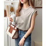 接触冷感♪大人カジュアルを格上げ!胸元ワンポイント刺繍ノースリーブトップ | Classical Elf | 詳細画像35