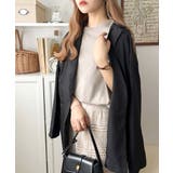 接触冷感♪大人カジュアルを格上げ!胸元ワンポイント刺繍ノースリーブトップ | Classical Elf | 詳細画像36