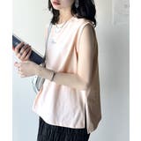 接触冷感♪大人カジュアルを格上げ!胸元ワンポイント刺繍ノースリーブトップ | Classical Elf | 詳細画像44