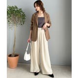 今季トレンドの抜け感がほどよい♪カットジョーゼットワイドラップパンツ | Classical Elf  | 詳細画像1 