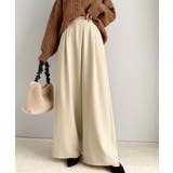 今季トレンドの抜け感がほどよい♪カットジョーゼットワイドラップパンツ | Classical Elf  | 詳細画像4 