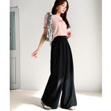 今季トレンドの抜け感がほどよい♪カットジョーゼットワイドラップパンツ | Classical Elf  | 詳細画像24 