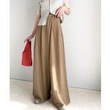 今季トレンドの抜け感がほどよい♪カットジョーゼットワイドラップパンツ | Classical Elf  | 詳細画像37 