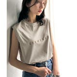 夏コーデの即戦力!接触冷感レターロゴプリント上品見えノースリーブカットソー | Classical Elf | 詳細画像27