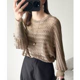 大人の洗練カジュアル。透かし編みケーブル柄ニットプルオーバー(長袖) | Classical Elf | 詳細画像14