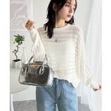 大人の洗練カジュアル。透かし編みケーブル柄ニットプルオーバー(長袖) | Classical Elf | 詳細画像5