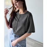 光を纏う。センターメロウシアーラメ半袖Tシャツ | Classical Elf  | 詳細画像2 