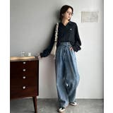 ”品よく華やぐ”。大人のマストバイニット。胸刺繍ケーブル編みポロ襟スキッパーニッ… | Classical Elf  | 詳細画像26 