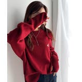 さらり抜け感ある着こなしが叶う。胸刺繍サムホール付きシンプルニット | Classical Elf  | 詳細画像29 