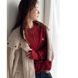 さらり抜け感ある着こなしが叶う。胸刺繍サムホール付きシンプルニット | Classical Elf  | 詳細画像30 