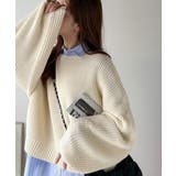 アイボリー | 立体スリーブで叶える、こなれシルエット。コクーンスリーブシンプルプルオーバーニッ… | Classical Elf 