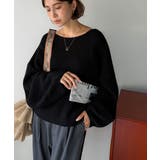 立体スリーブで叶える、こなれシルエット。コクーンスリーブシンプルプルオーバーニッ… | Classical Elf  | 詳細画像11 