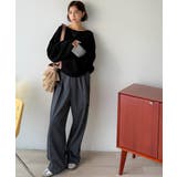 立体スリーブで叶える、こなれシルエット。コクーンスリーブシンプルプルオーバーニッ… | Classical Elf  | 詳細画像13 